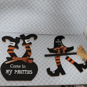 NWT set of witch theme hanging accents